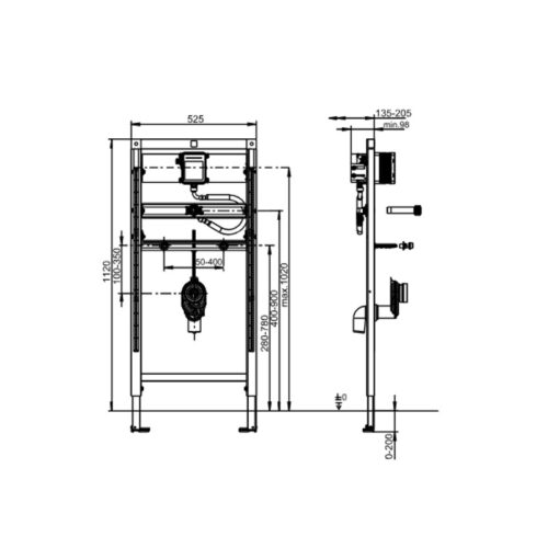 Urinal Frame