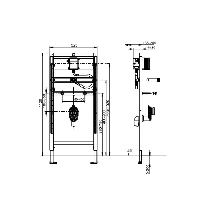 Urinal Frame