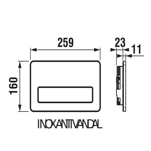 Antivandal Flush