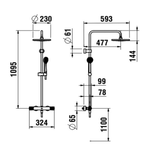 Thermostatic Shower