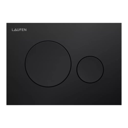 LAUFEN MOON Dual-Flush Plate, Black Matt, H9001147160001